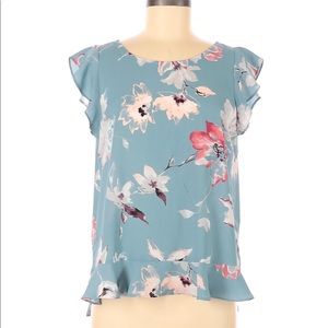 Ann Taylor LOFT Outlet Short Sleeve, Size M, Blue